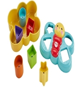 Fisher Price Plastic Butterfly Shape Sorter Six chunky Colorful Shapes To Sort And Store Help Baby F