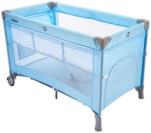 Amazon Brand Solimo baby bedside Crib Cot Blue