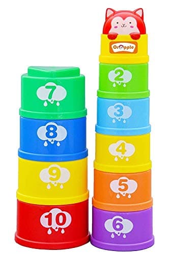 Orapple by R for Rabbit Stack It Learning Cups with Music Stacking