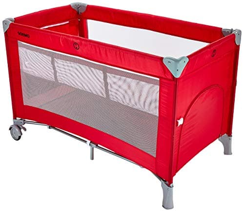 Amazon Brand Solimo baby Crib Cot Red