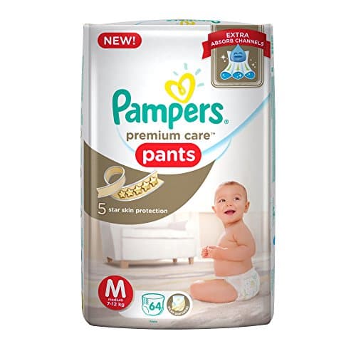 Pampers Premium Care Medium Size Diapers Pants (64 Count)