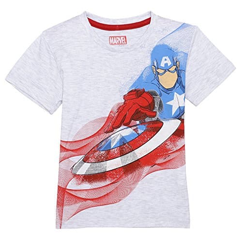 Captain America Kids Boys Grey color Half sleeve t-shirt