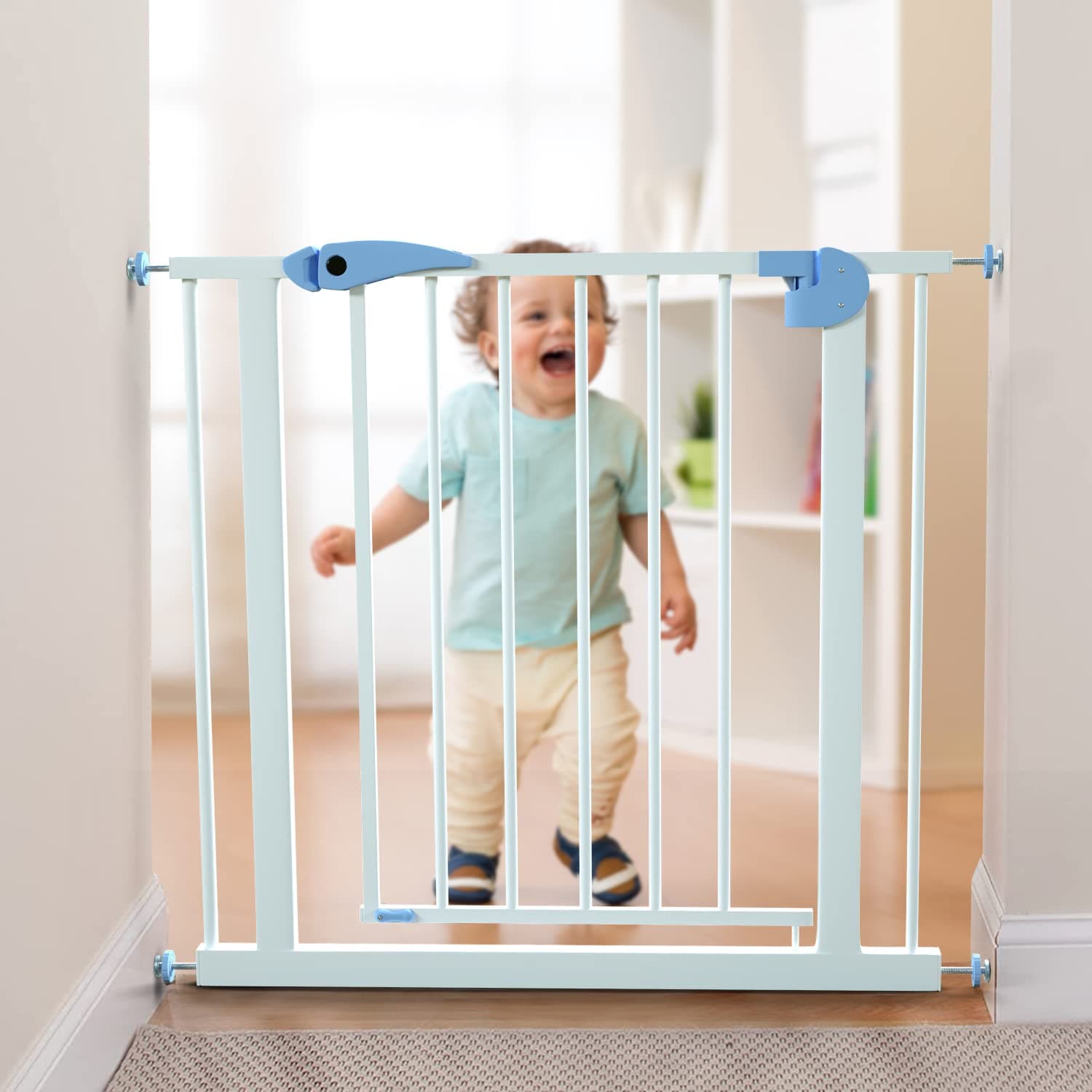 Baybee Tall Safety Gate for Stairs & Home with Lock