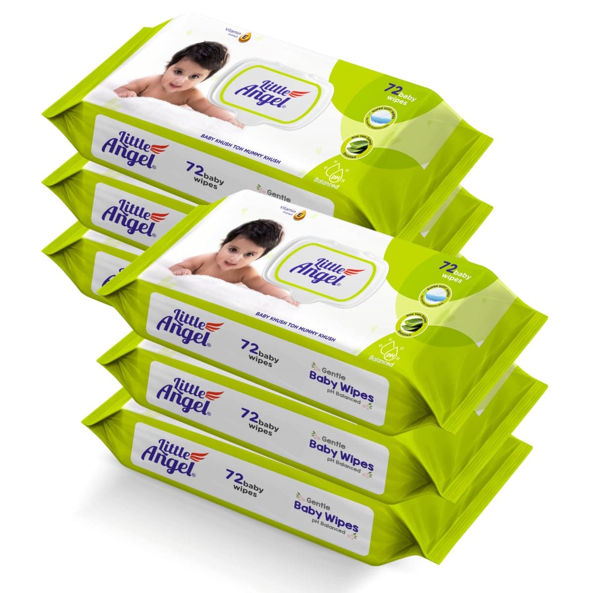 Little Angel Baby Wipes – 432 Count | Soft & Natural Care