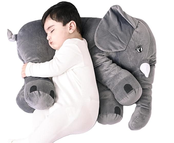 Elephant Plush Soft Toy – 60 cm Hugging Pillow for Kids