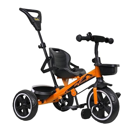 Luusa RX-500 Baby Tricycle with Parental Control – Orange