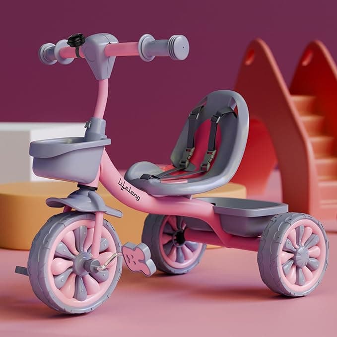 Lifelong Kids Trike with Bell, Basket & EVA Wheels | 2–5 Yrs