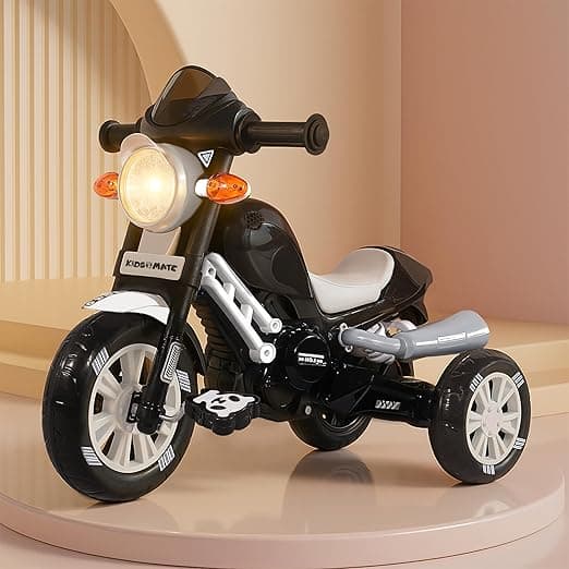 Kidsmate Turbo PushBike Tricycle with Music – White